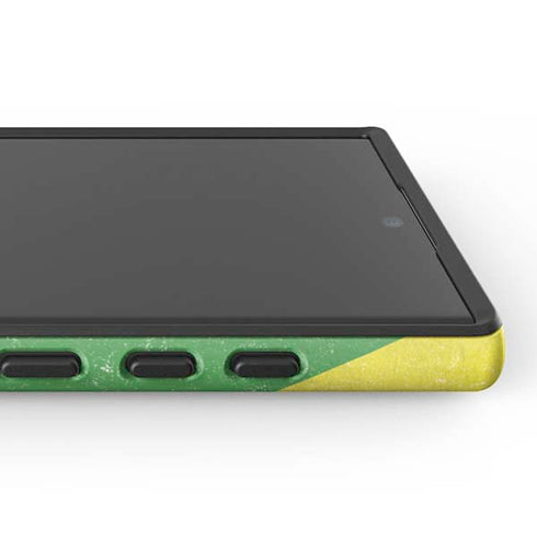 Jamaica Flag Distressed Galaxy S25 Ultra Impact Case